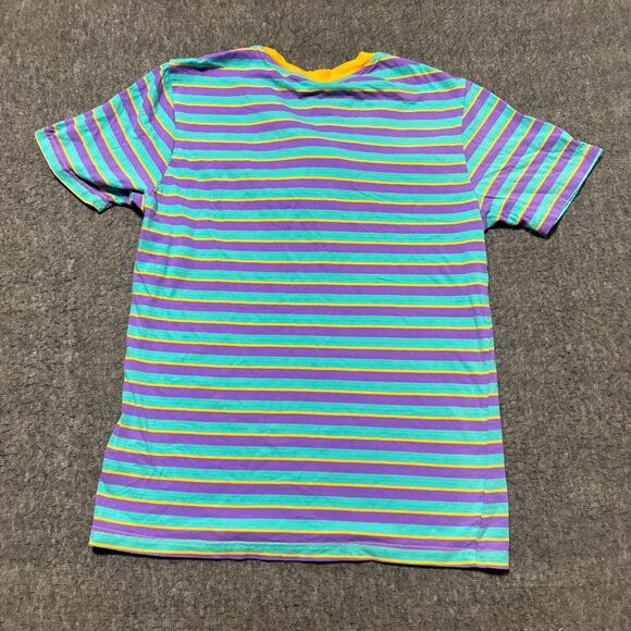 Nickelodeon All That Striped Shirt Small Embroidered Logo Retro Multicolored - Picture 8 of 9